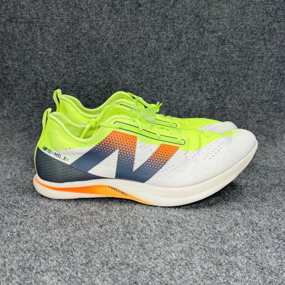 New Balance FuelCell SuperComp MD-X v3 Track Shoe Men Size 12 White Carbon Fiber main image 7